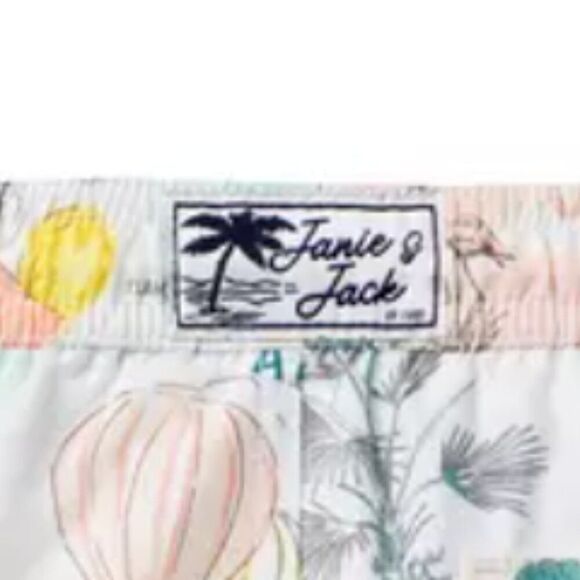 Janie and Jack 100049214 Tropical Island Recycled Tropical Island Swim Trunk NWT - Picture 4 of 11